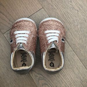 Old Soles rose Gold Glitter Sneakers